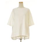 GRANDMA MAMA DAUGHTER / グランマ ママ ドーター 25AW GC2537231 バックギャザーボートネックカットソー 五分袖カットソー