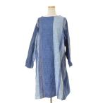 JURGEN LEHL / ヨーガンレール パッチワーク 長袖ワンピース