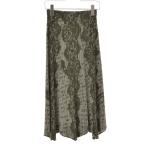 PLEATS PLEASE / プリーツプリーズ PP71JG814 英字 プリーツロング スカート