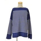 OUTIL / ウティ TRICOT AAST ビッグシルエット バスクシャツ ボーダー ボートネック 長袖カットソー