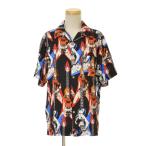 ショッピングPIECE HYSTERIC GLAMOUR × ONE PIECE / ヒステリックグラマー × ワンピース 25AW 02253AH08 NAMI & BOA.HANCOCK TWIN GUITAR柄オープンカラー 五分袖シャツ