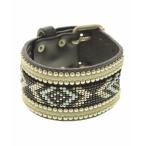 SATANTA /sa язык taBEADS LEATHER BRESS бисер кожа браслет браслет 