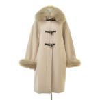 GRACE CONTINENTAL / グレースコンチネンタル 16461142 フォックスファー付 カシミヤ混 ウールコート