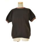 VINTAGE / ヴィンテージ HERNDON フロッキープリント CHAMPS'63 ボーダーリブ 半袖スウェット