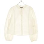 ショッピングzara ZARA / ザラ 8741/047/250 カットワークレース 長袖ブラウス