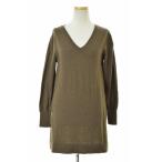 IDANA V шея шерсть вязаный длинный рукав туника 