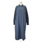 45rpm / 45R / フォーティーファイブアールピーエム インディゴデニムプルオーバーシャツロング 長袖ワンピース