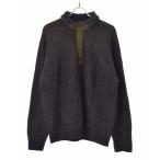 ARMIS половина Zip воротник имеется длинный рукав вязаный свитер 