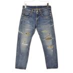 HABANOS / - banos ремонт обработка Denim брюки 
