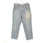 Ruler / Roo la-KING STUFF задний принт Denim брюки 