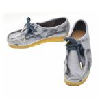 CLARKS / Clarks 261600324040 WALLABEE BLUE CAMOFLAGE кожа обувь 