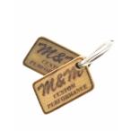 M&amp;M / M and M 2 полосный WOOD KEYHOLDER брелок для ключа 