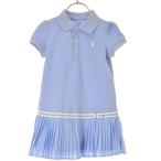 RALPH LAUREN / Ralph Lauren олень. . Polo плиссировать переключатель короткий рукав One-piece 