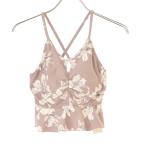 julier / Jeury eB1943JUB035 йога одежда Beigeflower бежевый цветок принт bla верх топ 
