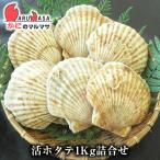 活ホタテ貝1kg 詰め合わせセット 海産物 北海道産 国産 お取り寄せ通販 道産品 厳選素材 プレゼント 贈り物 母の日 ギフト