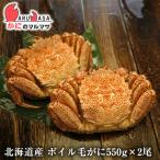 ボイル毛がに 550g 2尾セット 北海道産 かにのマルマサ 極上毛ガニ カニ かに 蟹 毛蟹 毛ガニ 通販 贈り物 道産品 お中元 ギフト