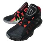 アディダス バッシュ ジュニア DAME 6 J EH2791 子供 キッズ用 コアブラック×トレースグレーメタリック×ショックレッド バスケット シューズ ミニバス adidas