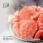毛蟹 けがに 活毛ガニ 北海道産 冷蔵 訳あり 3-4尾(計1.2kg)