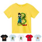 ドラゴンボール 子供服 半袖Tシャツ 通気性 肌着 柔らかい 綿 丸首 男の子 女の子 子ども服 小学生 トップス tシャツ カットソー ゆったり