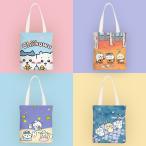 ちいかわ ハチワレ ウサギトートバッグ キャンパス 買い物バッグ ショッピングバッグ 手提げ 肩掛け バッグ 買い物袋 エコバッグ キャンパス 大容量 軽量ギフト