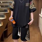 2026 лето новый продукт выставить мужской лето короткий рукав верх и низ 2 позиций комплект тонкий t рубашка шорты укороченные брюки большой размер свободно раунд кромка талия резина джерси летняя одежда 