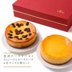 チーズケーキセット 取り寄せ 人気の豊潤とラムレーズンチーズケーキの組み合わせ ギフト 誕生日 プレゼント お取り寄せ ギフト 内祝