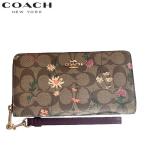 コーチ COACH 新作セール 花柄 長財布 C8736 レディース スマホケース ファクトリー 2025新作 COACH ロング ジップ アラウンド ウォレット フラワープリント