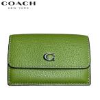 ショッピングコーチ 財布 コーチ 財布 レディース 三つ折り財布 COACH 金運開運財布 運気や金運を上昇させるグリーンのお財布 CM437 ミニ トライフォールド ダーク ライム