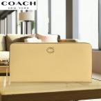 ショッピングcoach コーチ COACH 2026新作 金運をもたらす 招財財運 運気や金運を上昇させる黄色の長財布 エッセンシャル スリム アコーディオン ジップ レザー ウォレット バニラ