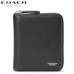 ショッピングコーチ コーチ 二つ折り財布 レザー財布 レディース メンズ 札入れ コインケース カードホルダー COACH 2025新作 ジップ アラウンド コイン ウォレット ブラック 正規品