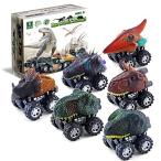 GreenKidz プルバックカー のおもちゃ 最高の 恐竜 モンスター トラック マシン 恐竜パーティーの記念品 ゲーム 6歳の男の子 や 向け ミ