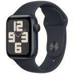 ショッピングapple watch バンド Apple Watch SE2  GPSモデル - 40mm ミッドナイトアルミニウムケースとミッドナイトスポーツバンド - S/M MR9X3J/A