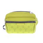[ б/у ]LOUIS VUITTON Louis * Vuitton M30239 Taiga лама уличный mesenja-PM сумка "body" Taiga кожа женский мужской сумка желтый 