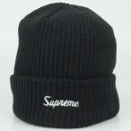 Supreme　シュプリーム　チャンキーリブニットキャップ　ブラック　黒　アクリル100％　ニット帽　ファッション小物　メンズ　レディース　【中古】