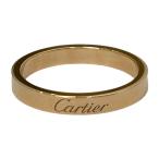 Cartier Cartier K18 14.5 номер кольцо кольцо простой мужской женский оттенок золота [ прекрасный товар ]