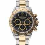 【中古】|ROLEX ロレックス 16523 コスモグラフ デイトナ ブラック A番 ステンレス イエローゴールド コンビ メンズ 腕時計
