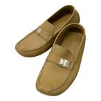 LOUIS VUITTON Louis Vuitton обувь для вождения Loafer бежевая кожа мужской размер 8 26.5cm обувь мужчина обувь бизнес обувь [ б/у ]