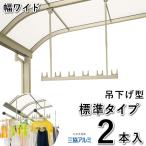 竿掛け 吊り下げ式竿掛け 物干し金物 SATW-01-2 ワイドサイズ 標準タイプ 2本入 三協立山アルミ テラス 全国一律送料無料
