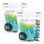  зубная нить farubefrosa-oka пятно Farbe Flosser голубой 1 пакет 100 шт. входит ×2 комплект 
