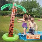 噴水マット おもちゃ 噴水 プレイマット 椰子の木 子供 親子 大人 水遊び 芝生遊び プールマット 家庭用 夏対策 ツリー ココナッツ 庭 シャワ