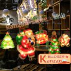 クリスマス飾り クリス ファーザー マス ムース 雪だるまのLEDシルエットライト クリスマス3Dライト 電池式 led 吸盤式 室内 窓飾り 大きい