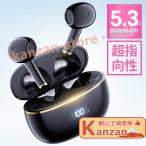 ワイヤレスイヤホン Bluetooth5.3 インナーイヤー型 超指向性 音漏れゼロ 14.6mmドライバー 通話音クリア 瞬間ペアリング 左右独立型