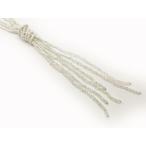 クリスタルビーズ　ラリエット　ネックレス　ホワイト 品番BEL05