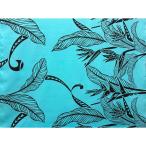 ショッピングハワイアン ハワイアンファブリック綿ポリ 全体柄/ブルー/ヘリコニア/HFB870