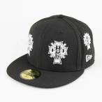 ニューエラ NEWERA キャップ 59FIFTY DOG TOWN ドッグタウン オールオーバー ブラック