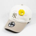  детский New Era New Era NEW ERA шляпа колпак Kids Youth 9TWENTY MLB Chain Stitch цепь стежок New York *yan Keith слоновая кость / булыжник 
