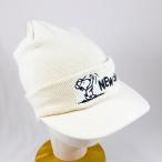 ニューエラ New Era NEW ERA 帽子 ニット帽 バイザーニット PEANUTS ピーナッツ SWING SNOOPY オフホワイト | ゴルフ