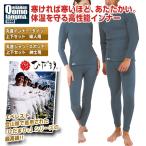【1000円クーポン】 ひだまり チョモランマ 婦人 紳士 上下 セット 丸首インナー タイツ ズボン下 ネイビー M L LL 防寒 肌着 ヒートテック レディース メンズ