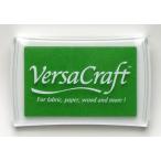 バーサクラフト L スプリンググリーン VK-122 ツキネコ スタンプ台 スタンプパッド 布用インク 洗濯可 水性 普通紙