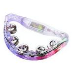 振動で光る　カラオケ　映画で盛り上がろう　LEDタンバリン